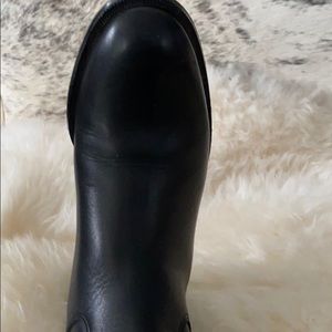 Gucci multi color knee boots. Back and brown